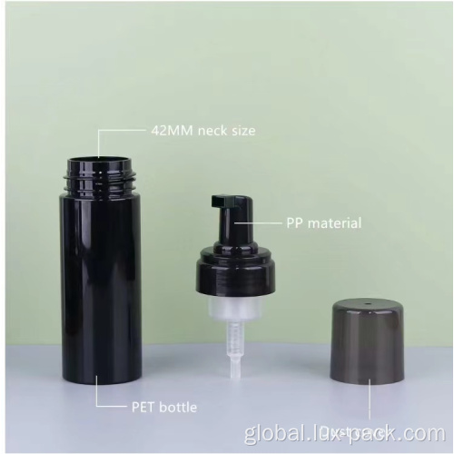 Plastic Bottles Wholesale PET Black Soap Foam Pump Bottles with and Cap Factory